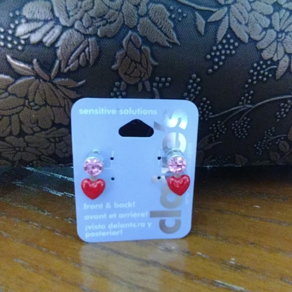 clarie's Jewelry - V-Day! ❤ Sensitive Solutions Front & Back Earrings
